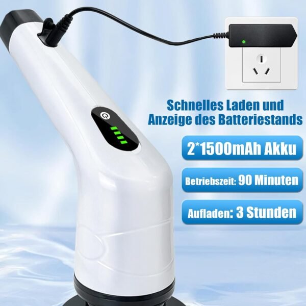 MAWIRON Elektrische,ReinigungsbÃrste,Elektrisch Spin Schrubber mit Verlängerungsgriff,Wasserdicht lPX5 mit 5 BÃrstenkopfe,2 Modi,Power Cleaning Brush fÃrHaushalt,Boden,Autoreifen - Image 4